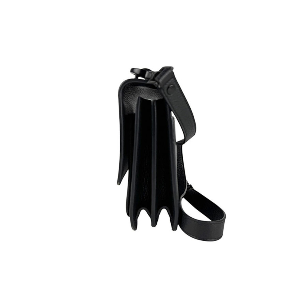 Saint Laurent Bag calfskin Sunset grained black matching black